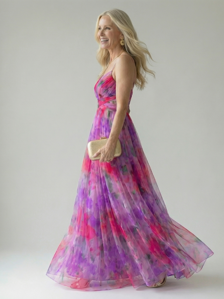 Isel | Vestido Maxi Envoltura Suave
