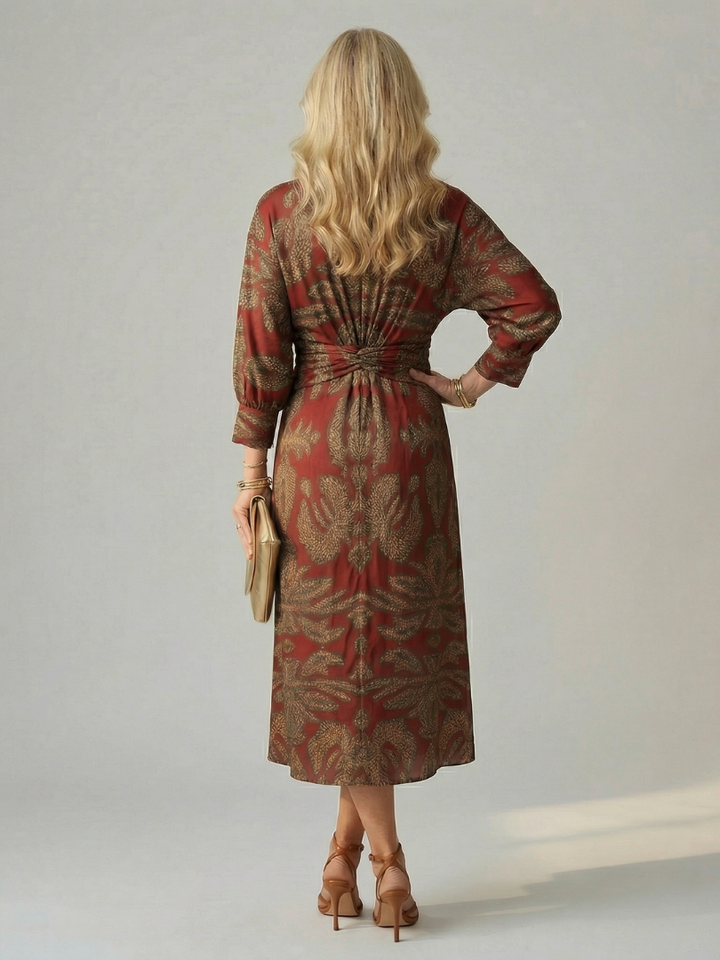 Lune | Vestido Midi Envoltura Natural