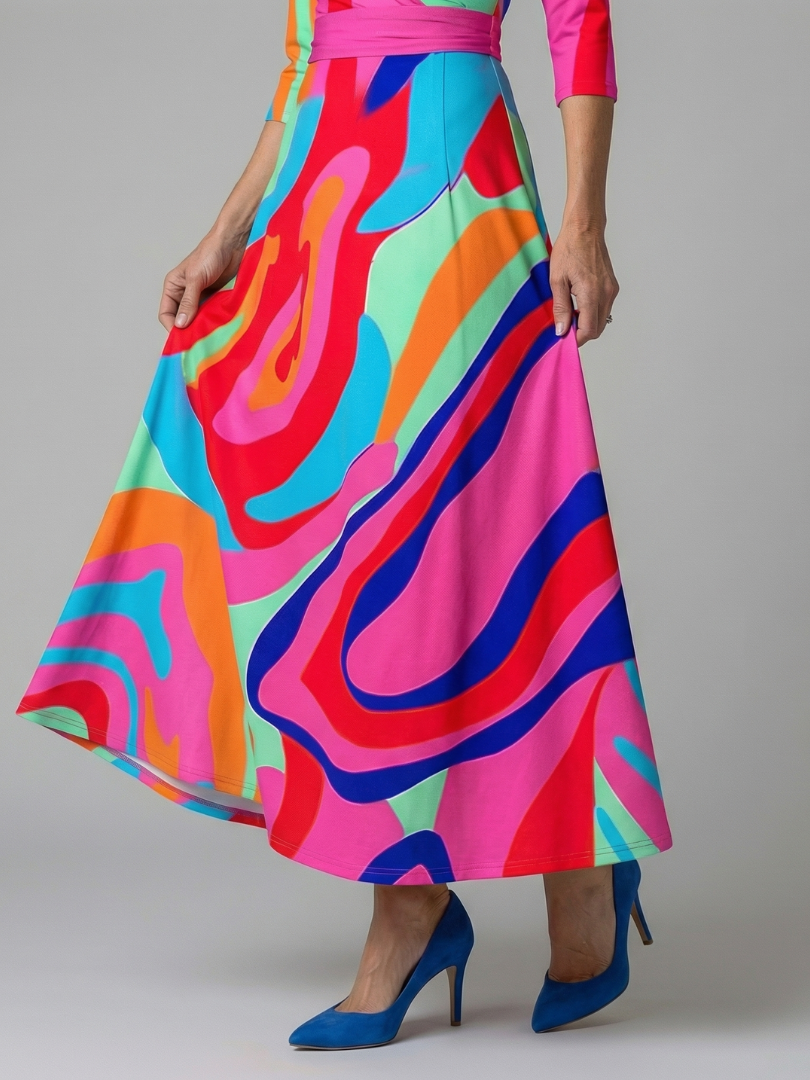 Celine | Vestido Midi Cruzado con Cuello