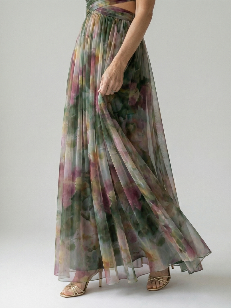 Isel | Vestido Maxi Envoltura Suave