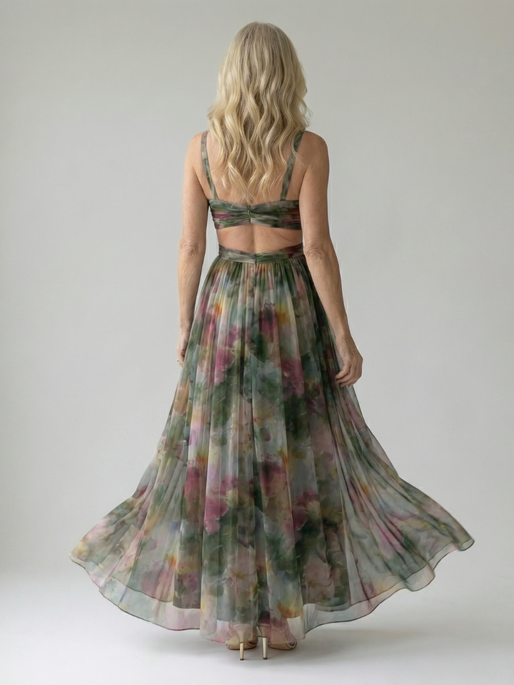 Isel | Vestido Maxi Envoltura Suave