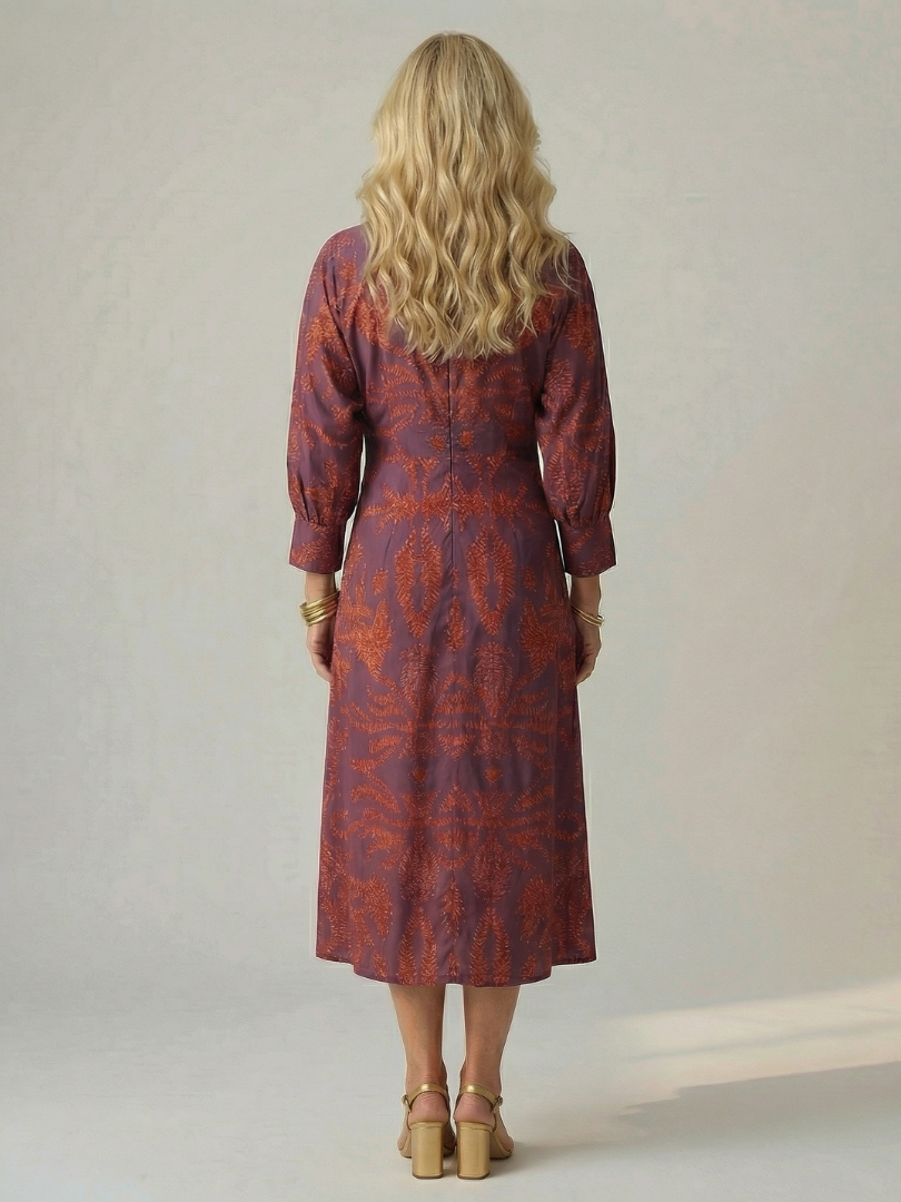 Lune | Vestido Midi Envoltura Natural
