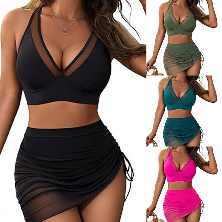 Conjunto de Bikini de Dos Piezas de Encaje