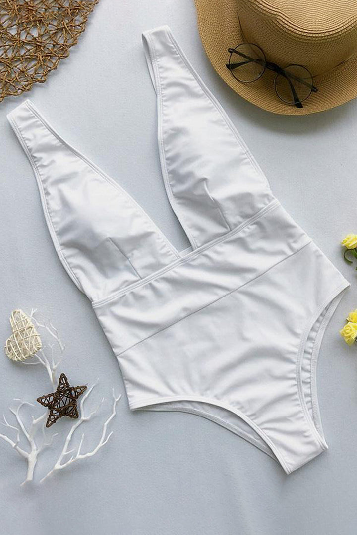 Maillot de bain una pieza California con escote en V