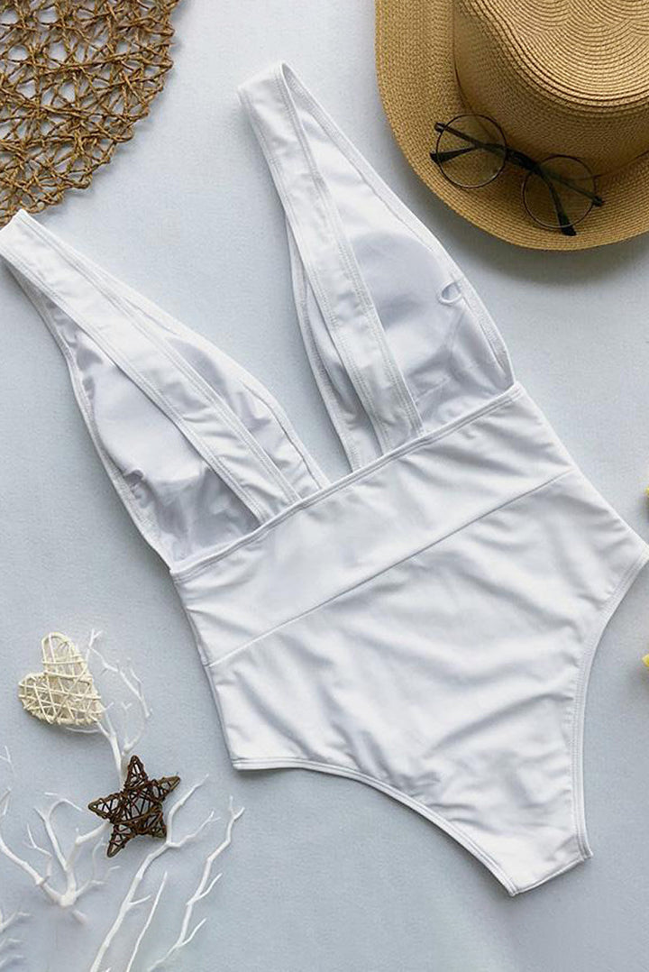 Maillot de bain una pieza California con escote en V