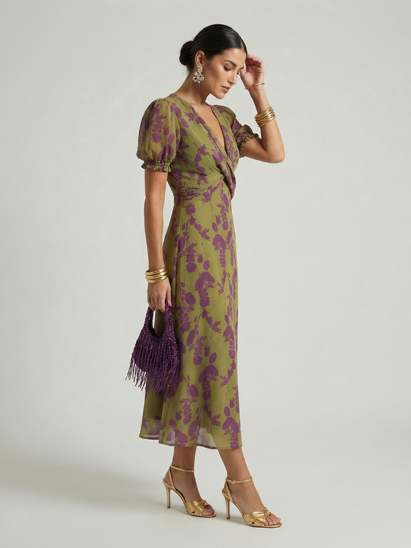 Virel | Vestido Midi Floral Suelto
