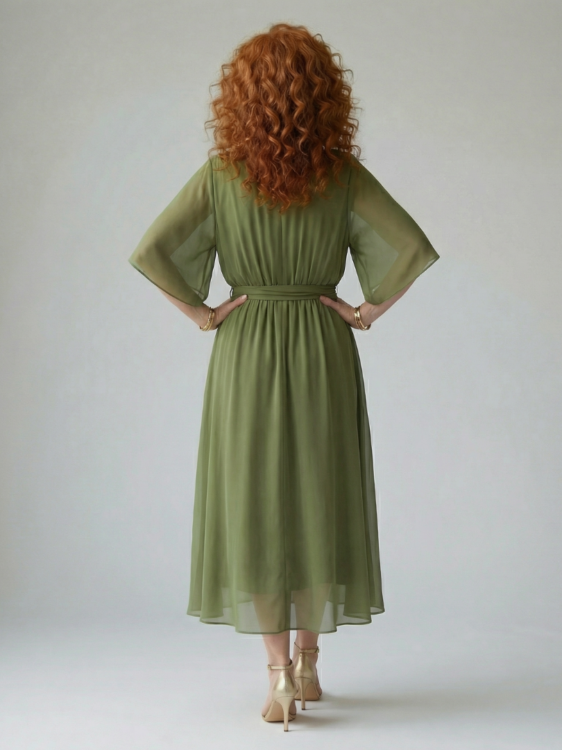 Elric | Vestido Midi Drapé