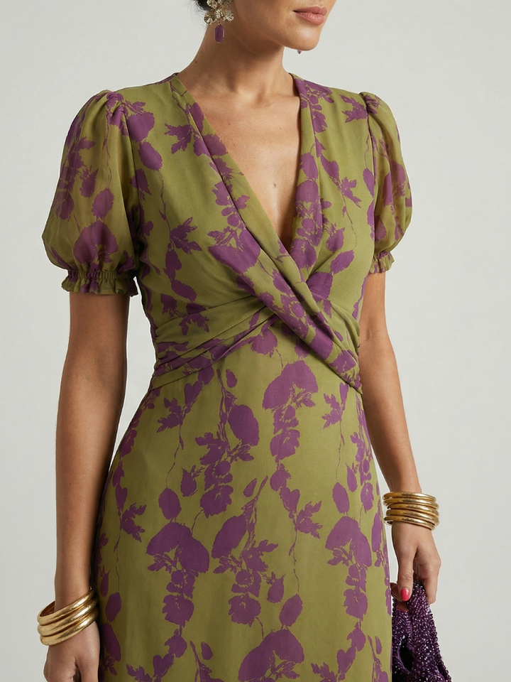 Virel | Vestido Midi Floral Suelto