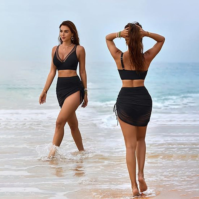 Conjunto de Bikini de Dos Piezas de Encaje