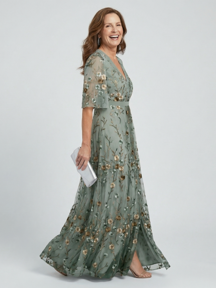 Selora | Vestido Maxi Halter Bloom Flow
