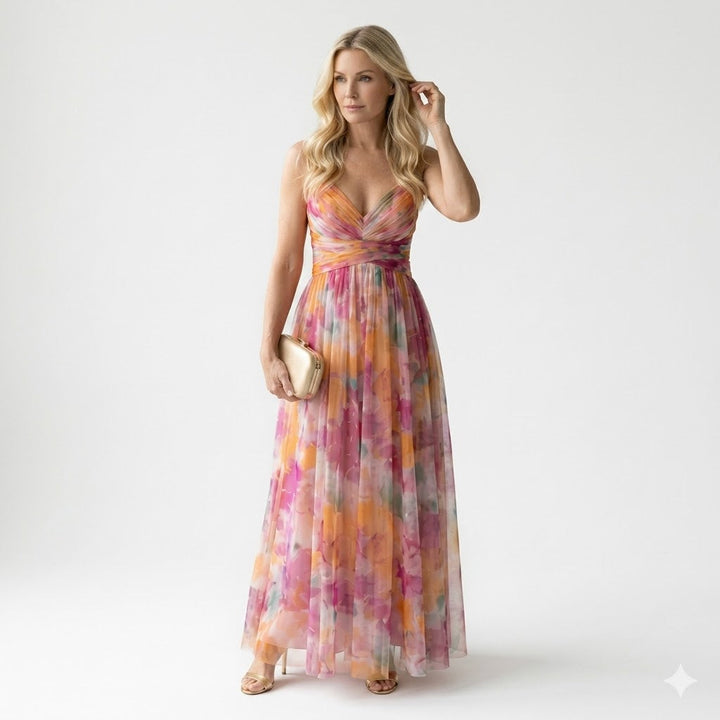 Isel | Vestido Maxi Envoltura Suave