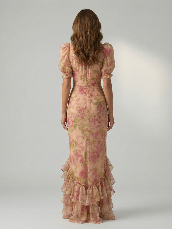 Vianne | Vestido Maxi con Cuello Alto Suave