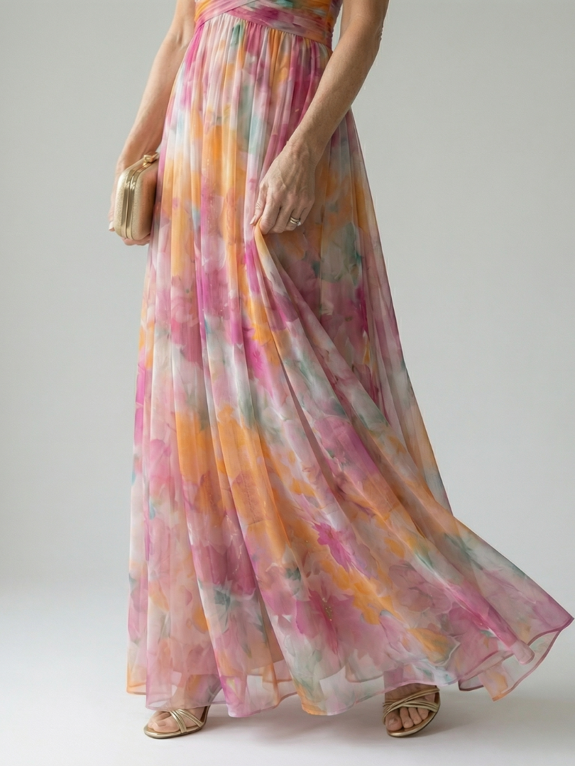 Isel | Vestido Maxi Envoltura Suave