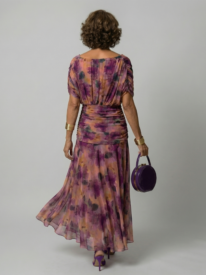 Calen | Vestido Midi Casual con Hombros Descubiertos