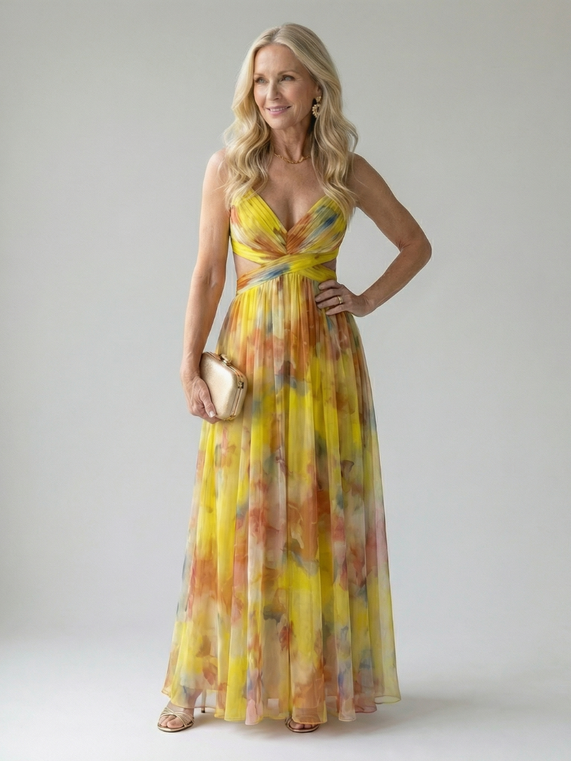 Isel | Vestido Maxi Envoltura Suave