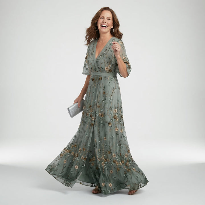 Selora | Vestido Maxi Halter Bloom Flow