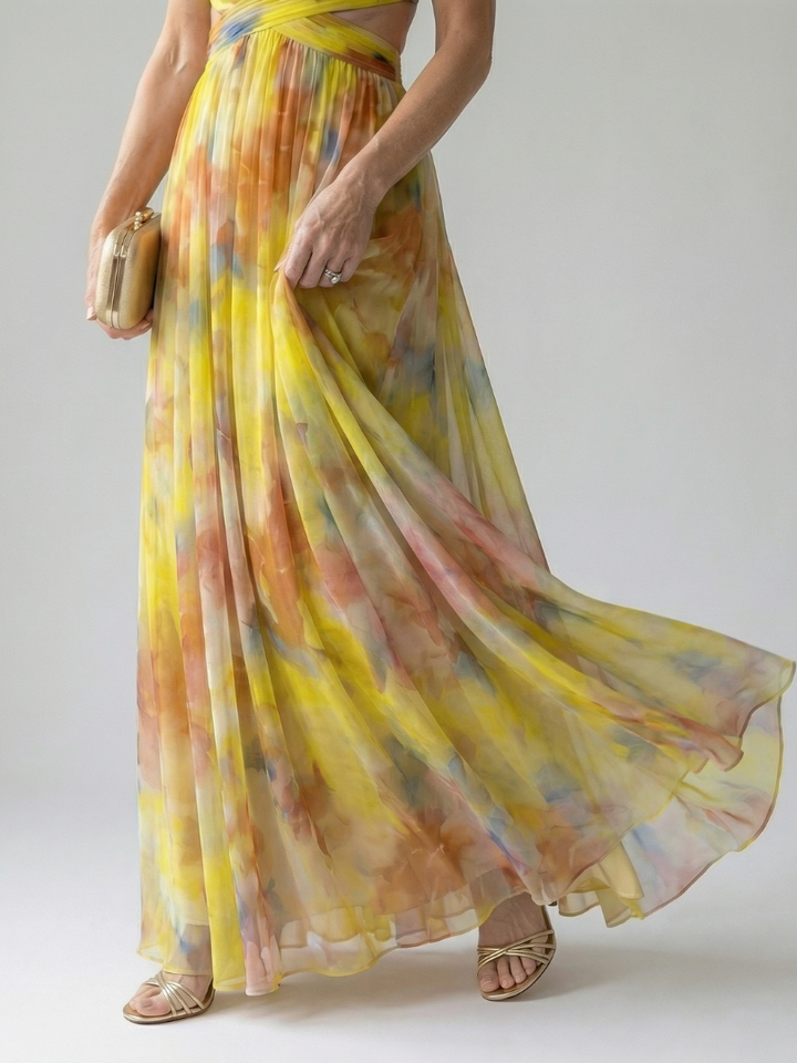 Isel | Vestido Maxi Envoltura Suave