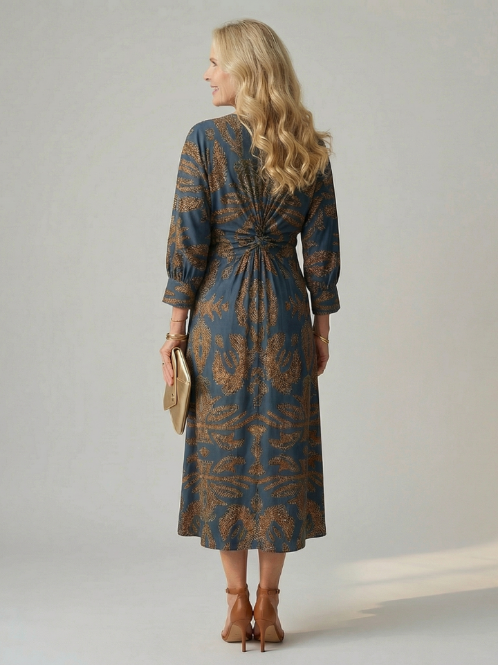 Lune | Vestido Midi Envoltura Natural