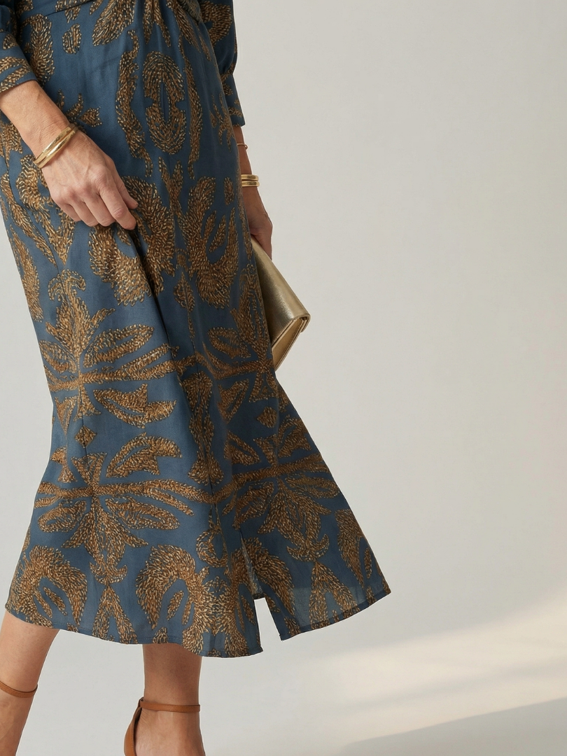 Lune | Vestido Midi Envoltura Natural