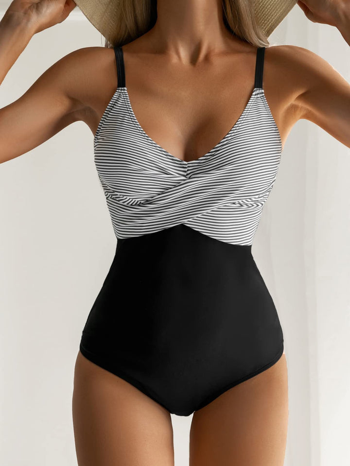 Traje de Baño Entero con Rayas o Cuadros