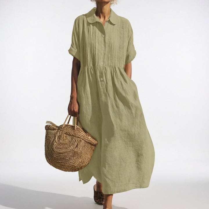 Lysandra™ - Vestido camisero fluido de verano
