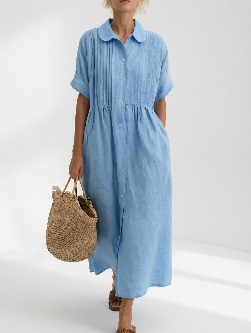 Lysandra™ - Vestido camisero fluido de verano