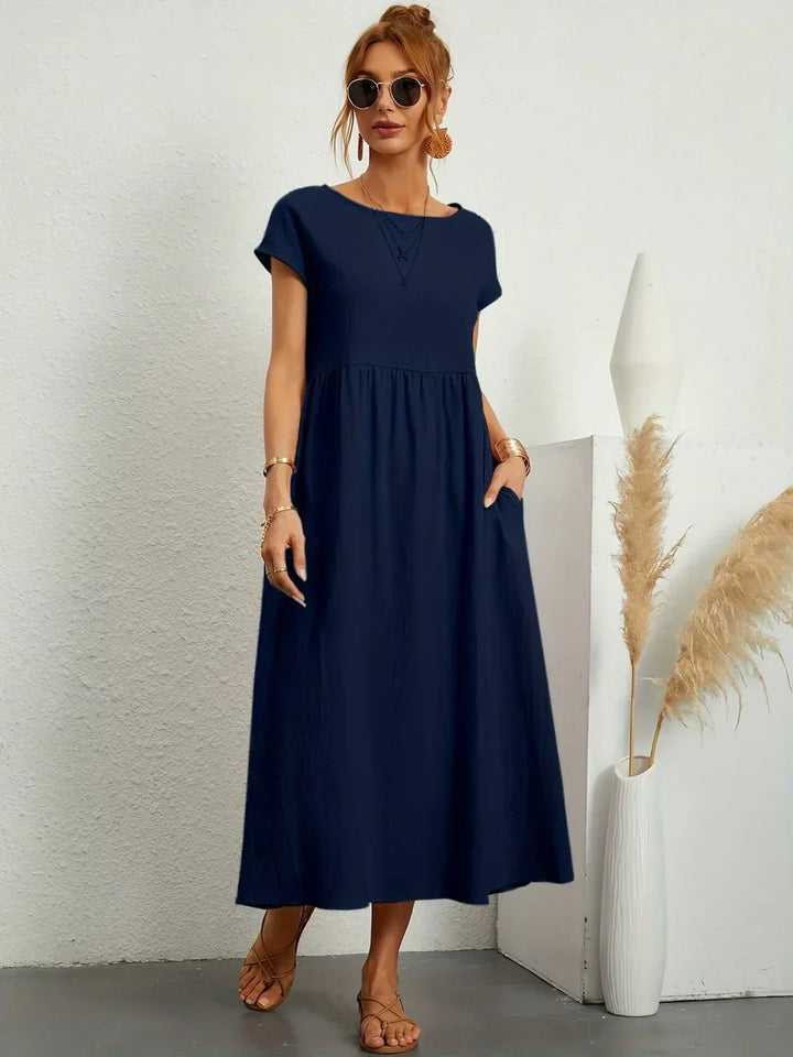Gabriela™ — Vestido midi fluido de elegancia atemporal