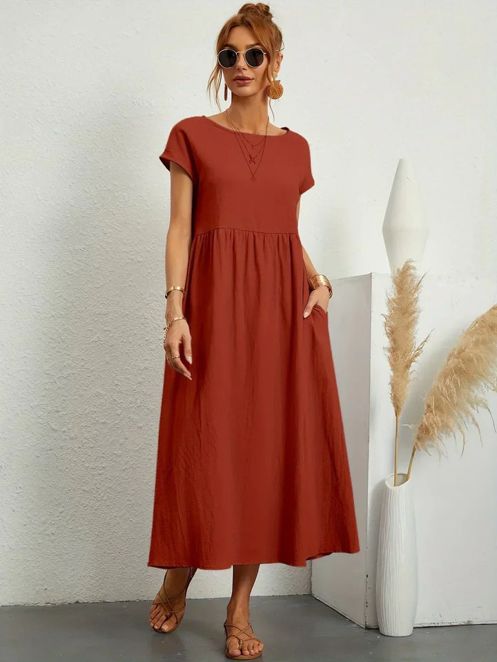 Gabriela™ — Vestido midi fluido de elegancia atemporal