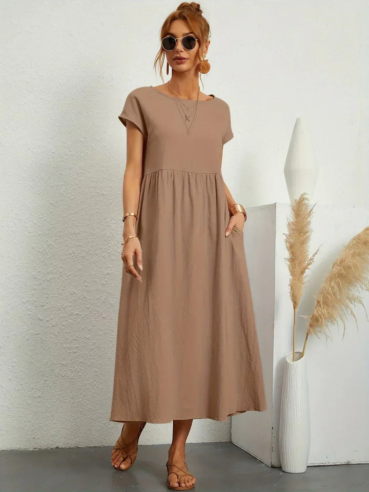 Gabriela™ — Vestido midi fluido de elegancia atemporal