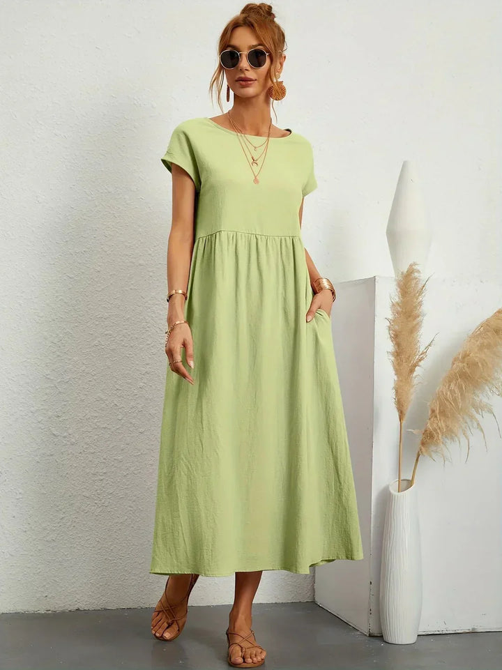Gabriela™ — Vestido midi fluido de elegancia atemporal
