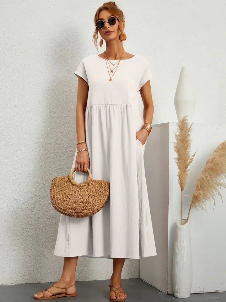 Gabriela™ — Vestido midi fluido de elegancia atemporal