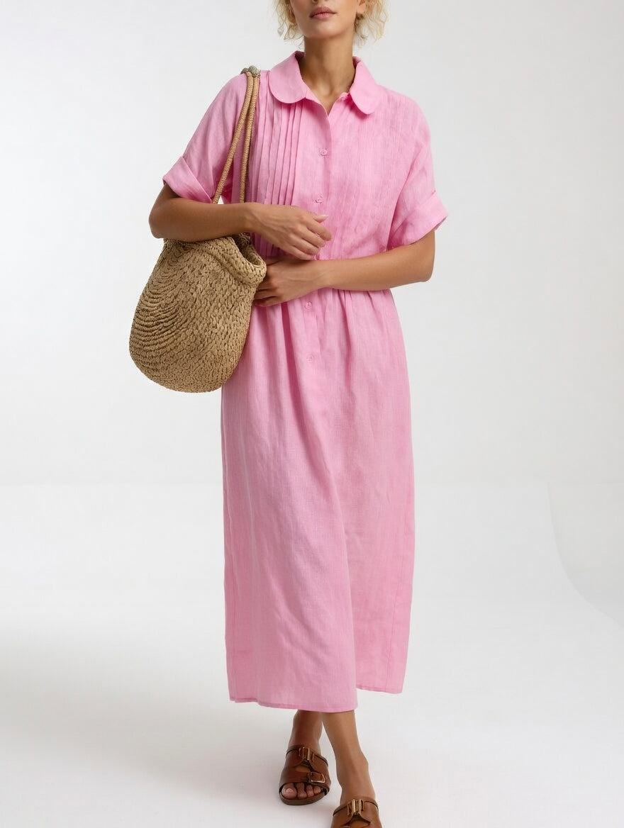 Lysandra™ - Vestido camisero fluido de verano
