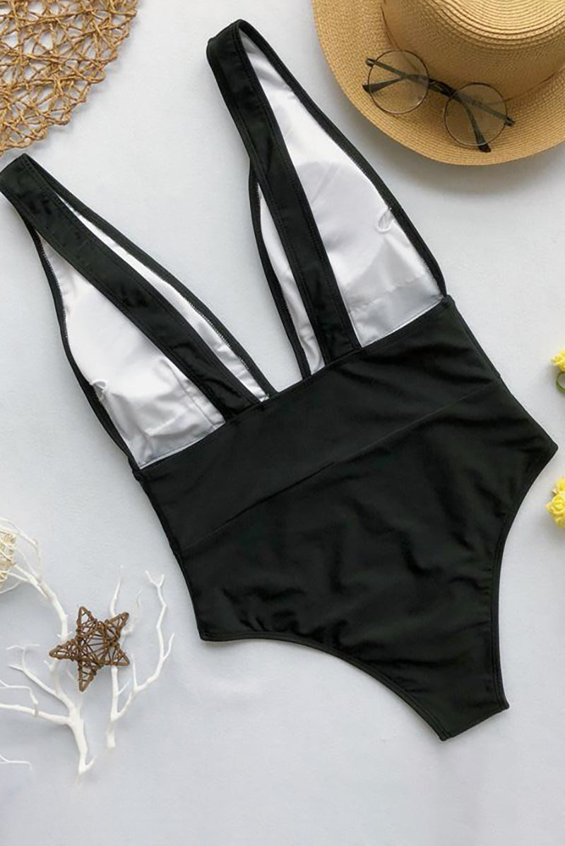 Maillot de bain una pieza California con escote en V